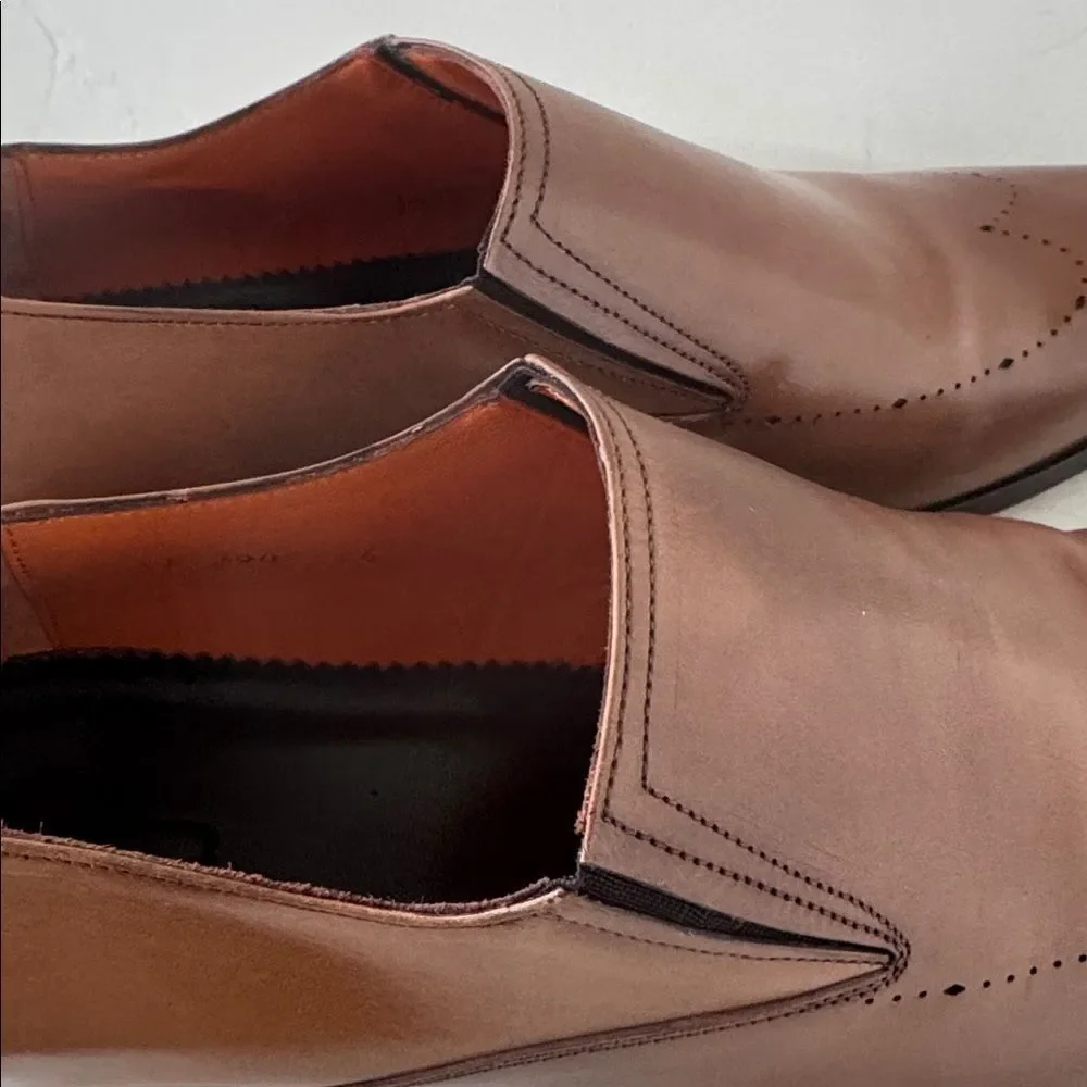 SIR by DEAR SIR Elegant Brown Leather Men's Dress Oxford Brogue Shoes Size EU 44